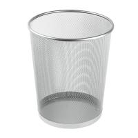 Papirkurv 11 Liter Sølv MESH papirkurv, 11L. MESH serien er skrivebordstilbehør i flettet metaltråd.