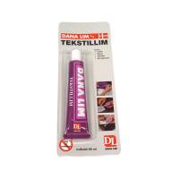 Dana Tektillim 327 Tub 40ml Blister Tekstillim 327 er en vandbaseret naturgummilim til limning af tekstiler, f.eks. arbejdstøj, møbelstof, læder, skind og skumgummi.. .