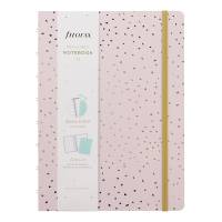 Filofax Notesbog Confetti A5 Linjeret Rose Quartz Klassisk notesbog med omslag i lækkert kunstmateriale.