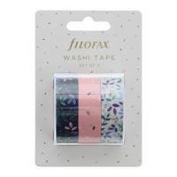 Filofax Washi Tape Sæt Garden Pynt og hav det sjovt med dette sæt med tre washi-tape fra Filofax Garden Collection i smukke blå, grønne og lyserøde farver.