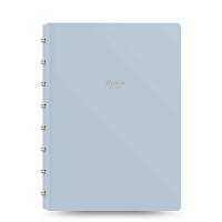 Filofax Refill til Notesbog A5 Ulinieret/Prikket Lyseblå Fjern, udskift og genopfyld. Premium A5-notesbog med ulinjerede sider kan bruges alene eller indsættes i en Filofax Folio.