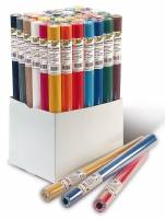 Bølgepap på Rulle 45 stk / Display Displayet indeholder 45 ruller af bølgepap i 15 forskellige farver. Mål: 50 x 70 cm.