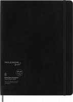 Smart Notesbog Soft Linjeret XL Sort Digital notesbog med blødt omslag som er kompatibel med Moleskines digitale Smart Pen.