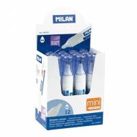 MILAN Rettepen 5ml 12stk Display MILAN Mini korrekturpen 5 ml med metalspids. Leveres i display med 12 rettepenne.