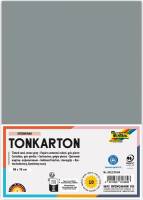 Karton 50x70 cm 220g 10 Ark Stengrå Folia farvet karton 220 g i stengrå – robust, kreativt og miljømærket med Blue Angel og PEFC.