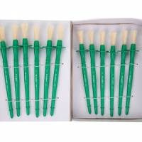 MILAN Pensel 212 Størrelse 2 Rund pensel med kort grønt plastikskaft fra MILAN. Velegnet til akryl, lim, lak og plakatmaling.