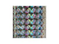 Folie 40 x 100 cm Selvklæbende Holografisk Sølv