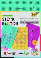 Broderiplade Dyr 175 x 245 mm Det kreative broderikit Mix Bunt-Animals" indeholder robust, perforeret karton.