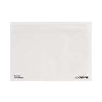 Grippie F&oslash;lgeseddellomme Papir C4 Uden Tryk 500 Pakke Grippie 100 % Papper er en helt plastfri f&oslash;lgeseddel, fremstillet af slidst&aelig;rkt og vandafvisende papir. Konvolutterne f&aring;s uden tryk eller med flersproget tryk p&aring; svensk, dansk, norsk, finsk og engelsk 