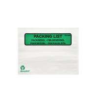 F&oslash;lgeseddellomme Papir C6 Med Tryk 1000st Packsedelskuvert C6 med tryk, 100% papper. M&aring;l 165x122mm.