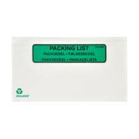 F&oslash;lgeseddellomme Papir C65 med Tryk 1000 Pakke Packsedelskuvert C65 med tryk, 100% papper. M&aring;l: 230x111mm.