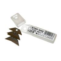 NT Cutter Reservblade BR-400P 10 Tube NT Cutter&reg; knivblad af specialh&aelig;rdet st&aring;l til NT Cutter&reg; Karton&aring;bner R-1200P.