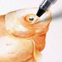 MILAN Vandpensel Blister Vandpensel fra MILAN med en genopfyldelig vandbeholder på 8 ml. Bruges typisk til akvarel og andre vandfarver.