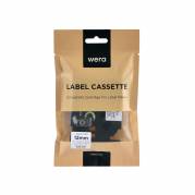 Wera Labeltape AZe-231 Kompatibelt 12mm x 8m Sort p&aring; Hvid Lamineret labeltape 12 mm, sort tekst og hvid baggrund. Kompatibel med markedets f&oslash;rende labelmaskiner (passer til de fleste Brother-maskiner).