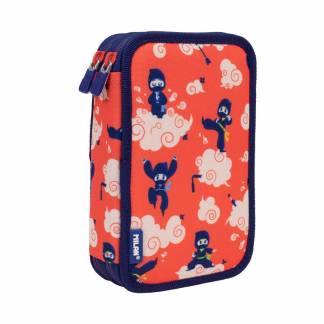 MILAN Fyldt Penalhus Dobbel Ninjutsu Ninjutsu penalhus fra MILAN med to lag. Alt indhold er kvalitetsprodukter fra MILANs brede sortiment.