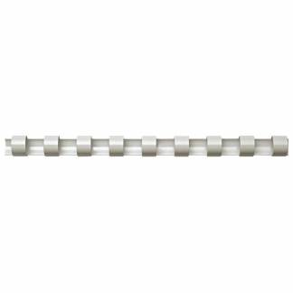 Plastspiral Oval 32mm Hvid Spiralryg i plast til professionel præsentation af rapporter, essays osv. Sørg for at vælge en spiralryg, der passer til den planlagte indbindingsmaskine.