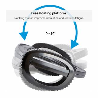 Fodstøtte Smart Suites Sort Fodstøtte fra Fellowes med stor overflade som er lavet så brugeren let kan vippe fødderne og dermed øge blodcirkulationen og mindske træthed og kriblen i benene.