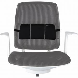 Svank/ryglæn Smart Suites Smart Suites™ bærbar lændestøtte fra Fellowes for en neutral kropsholdning. Kompakt design for at passe både på kontoret og på farten.