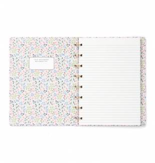 Filofax Meadow Notebook A5 Rosa Genopfyldelig notesbog fra Meadow Collection med et fint mønstret omslag og farvekoordineret indre.