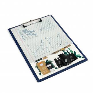 Clipboard A4 Uden Forside Blå Enkel Clipboard A4 med clips, blå.