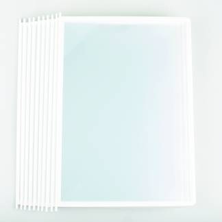 Wera EasyInsert Lommer A5 10 Pack Hvid Plastlommer til opbevaring og beskyttelse af A5-dokumenter. Fremstillet af slidst&aelig;rkt PP-plast (polypropylen), der sikrer holdbar og praktisk brug. Indeholder 10 lommer.