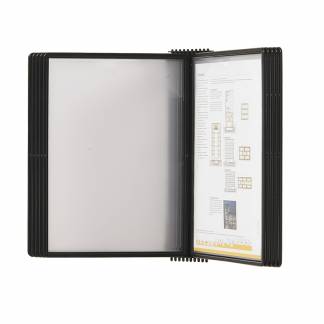 Easymount Væg Display A5 Sort till 10 Lommer EasyMount-serien tilbyder praktiske registersystemer med stilrent design.