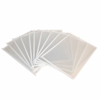 Quickload Lommer A4 5st Hvid A4 QuickLoad lommer med dobbeltsidet QuickLoad åbning, som gør det let at udskifte dokumenter..Lommen er fremstillet af 100% miljøvenligt PP plastik.