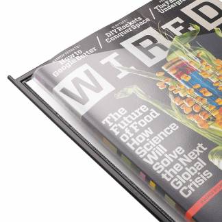 Katalogramme A4 Antracit 5 Pakke Katalogramme til opbevaring af kataloger, brochurer og magasiner i receptioner, hoteller eller butikker.