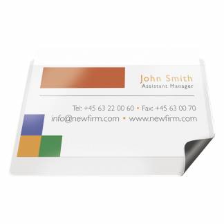 Magnetlomme 25x75 Hvid 200 Pakke Den smarte løsning til ophængning af information på metalflader.