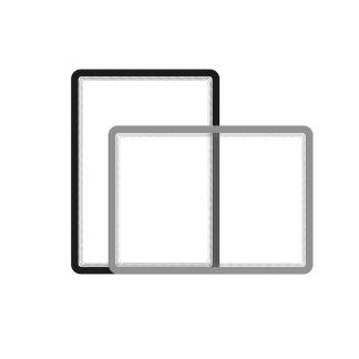 Magneto Ramme Selvklæbende Flytbar A4x5, Sølv A4 selvklæbende flytbar ramme fra Tarifold. Enkel og synlig måde at dele information. Den funktionelle magnetiske åbning gør at dokumenter kan udskiftes på et øjeblik.