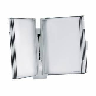 Design Line Lommer PP A4 5st Grå Med kombinationen af en forstærket ståltrådsramme og et enkelt og innovativt fastgørelsessystem tilbyder disse lommer både stabilitet og fleksibilitet.