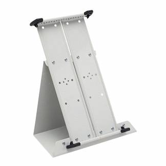 Bordfod med Holder A4x20 Grå Byg dit eget displaysystem med dette tomme bordmodul til displaylommer..