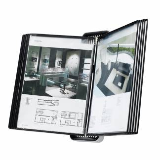 Tarifold V&aelig;g Display VEO A4 10 Lommer Sort Med sit skarpe designsprog, materialer af h&oslash;j kvalitet og 10 &aring;rs garanti er VEO premium produkter, n&aring;r det g&aelig;lder pr&aelig;sentation, beskyttelse og organisering af dokumenter.