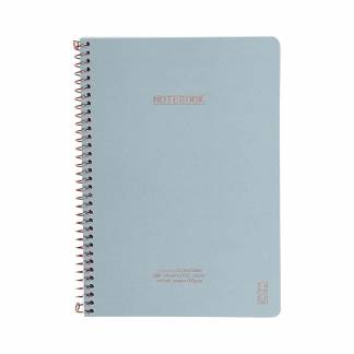 KOZO Notesbog A5 Classic Dusty Blue Hvitt papir80 gram papir80 sider med linierKraftig betrækStilfulde detaljer i bronze. Datolinjer på hver side. FSC-mærket.