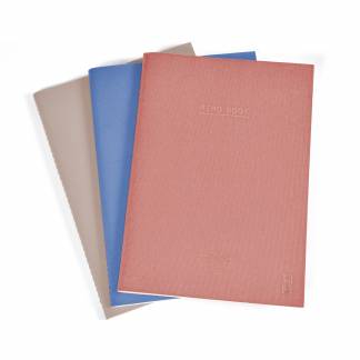 KOZO Notesbog A5 3 Pakke Sand Windsurfer Muted Blush 3-pak med bløde KOZO-notesbøger i A5-størrelse med omslag i tre trendy farver.