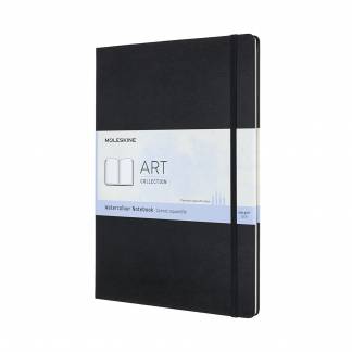 Art Watercolor Album Sort A4 Hele Moleskine ART serien kendetegnes ved samme stilrene design som de traditionelle 'Moleskine notebooks', men tilpasset en konstners behov.