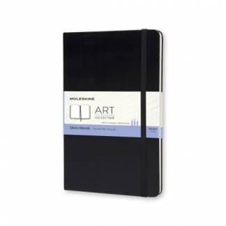 Art Skitsebog Large Sort Moleskine Sketch Books med kraftigt 165 g/m2 papir som holder til mange udviskninger. Fås i flere størrelser og farver.