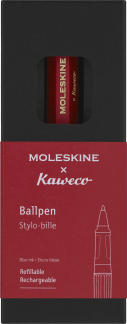 Moleskine Kaweco Kuglepen 1.0 Rød I samarbejde med Kaweco har Moleskine skabt en serie lækre kugle- og fyldepenne som er overkommelige i pris.
