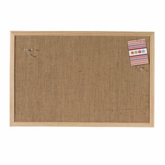 Hessian tavle Træ 40x60cm Hessian tavle 40x60cm med jutestof limet på fiberplade og kraftig træramme.