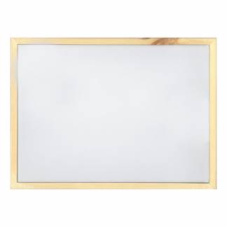 Whiteboard Træramme 30x40cm Magnetisk tavle med hvid laseret metaloverflade og stilfuld træramme. Mål 30x40 cm