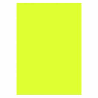 Karton 50x70 260 Gram 10 Ark Neongul Farvet skiltekarton på hvid kartonbase lakeret med neonfarver.