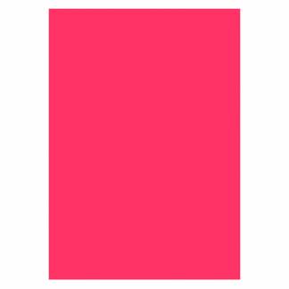 Karton 50x70 260 Gram 10 Ark Neon Lyserød Farvet skiltekarton på hvid kartonbase lakeret med neonfarver.
