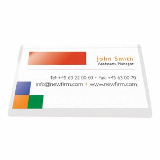 Selvklæbende Navneskilt 60x90mm 24stk Navneskilte 60x90mm klar selvklæbende 24stk/pak. Selvklæbende navneskilte anvendes i stedet for de traditionelle navneskilte med nåle eller clips.