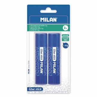 MILAN Limstift 21 gram 2 stk Blister 2 stk multifunktionelle limstifter, 21 g. Indeholder ingen opløsningsmidler.