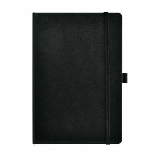 Classic Professional Notesbog A5 Linjeret Sort Luksus notesbog med mange gennemtænkte detaljer og funktioner. En stilfuld følgesvend til alle lejligheder.