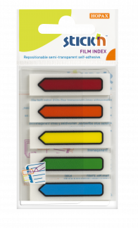 Indeksfaner Pilar PET 5stk 45x12 25 ark Assorteret Neon Indeksfaner 5 stk, 45x12 mm, 25 ark i assorterede neonfarver med en stærk genanvendelig vedhæftning, gennemsigtig film.