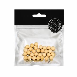 Edge of Scandinavia Kortnåle 20mm 30st Træ Edge of Scandinavia tilbyder basen i små kontorartikler i den helt rigtige mængde - alt sammen pakket i en stilfuld genlukkelig emballage.