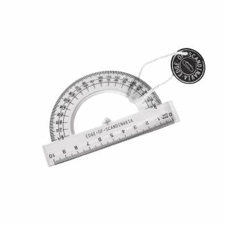 Edge of Scandinavia Vinkelmåler 180° Transparent Edge of Scandinavia tilbyder basen i små kontorartikler i den helt rigtige mængde - alt sammen pakket i en stilfuld genlukkelig emballage.
