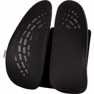 Back Angel&trade; Rygst&oslash;tte Sort Back Angel&trade; rygst&oslash;tte giver effektiv st&oslash;tte til ryggen ved l&aelig;ngere tids stillesiddende arbejde. Justerbar h&oslash;jde, ventilerende design og nem montering p&aring; de fleste stole. Opfylder europ&aelig;iske ergonomiske standarder.