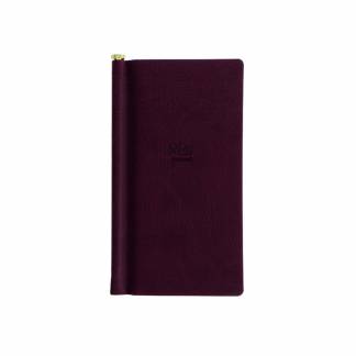 Letts Origins Slim Adressebog Pocket Notesbogen er lavet af reservoirvenligt, cremefarvet papir og har en tynd lomme til den medfølgende kuglepen.